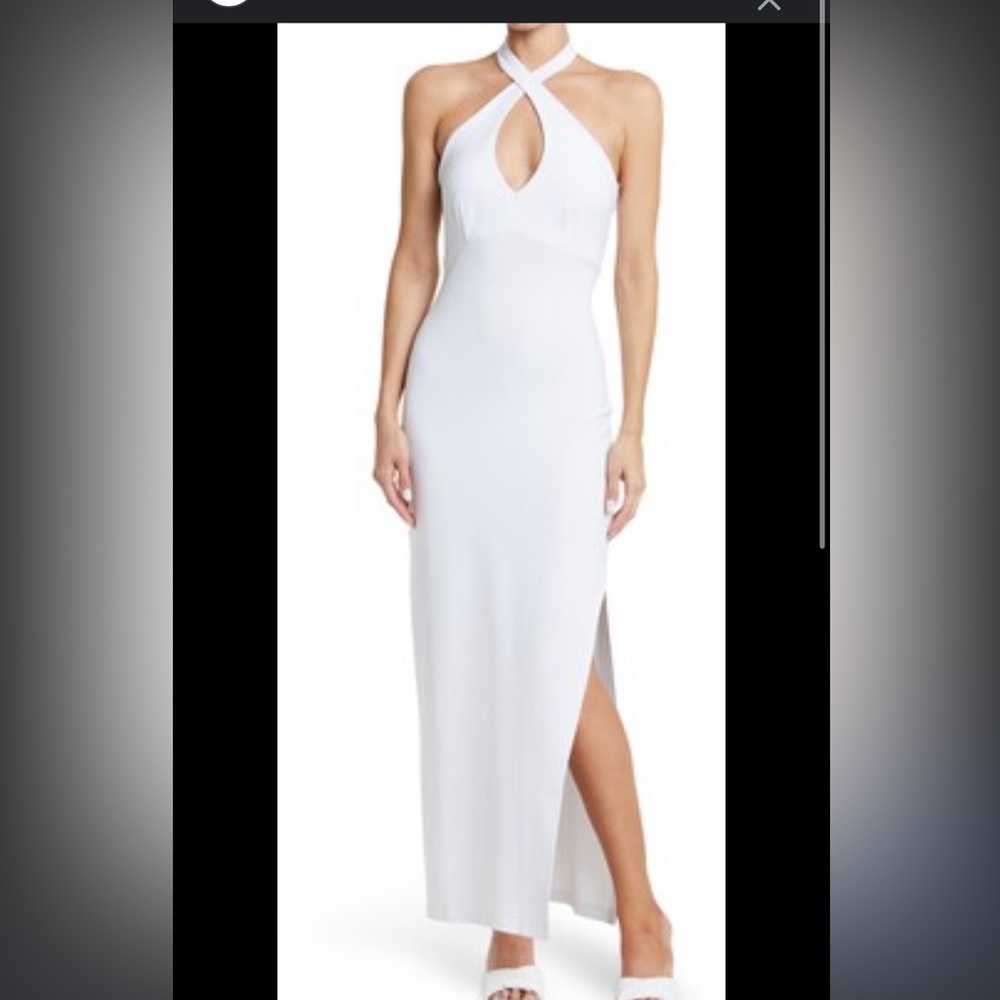 Socialite white midi dress